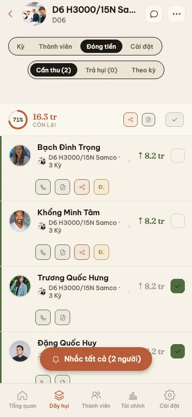 Collection Sheet and VietQR Tracking